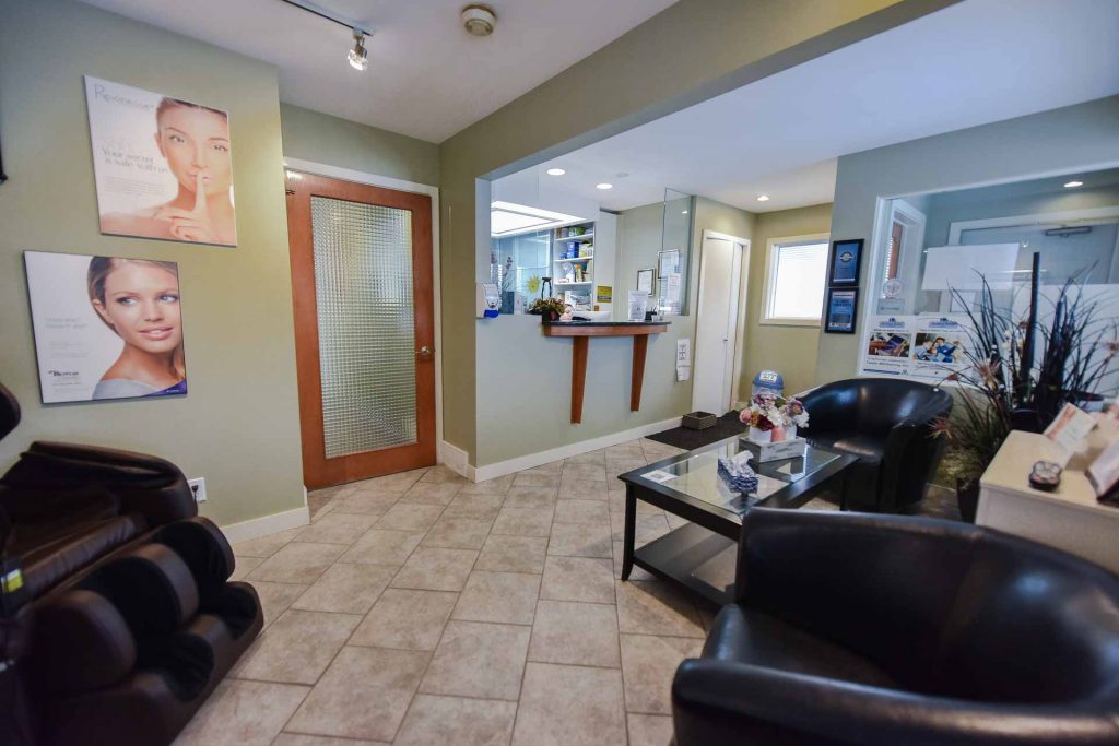 Warm & Welcoming Reception Area | All About Family Dental | General & Family Dentist | SW Calgary