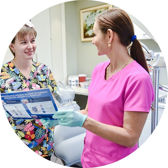 Dr. Alena Smadych with Assistant | All About Family Dental | General & Family Dentist | SW Calgary